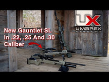 Load and play video in Gallery viewer, NEW UMAREX GAUNTLET SL30 PCP RIFLE .30 CALIBER - .30 CALIBER 1000fps PCP HIGH PRESSURE AIR RIFLE