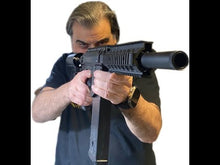 Load and play video in Gallery viewer, ** NEW ** HSA CUSTOM VALKEN M17 XXLONG EDITION .68CAL. MILSIG MAGFED W/MUZZLE FLASH + ON/OFF VALVE - HOME DEFENSE SEMI AUTO UP TO 90-120 JOULES!