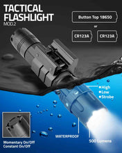 Load image into Gallery viewer, Vism/NcStar - Pro Series Flashlight Mod2/ 3w 500 Lumen/ Modes: High - Low - Strobe/ Rail Mount