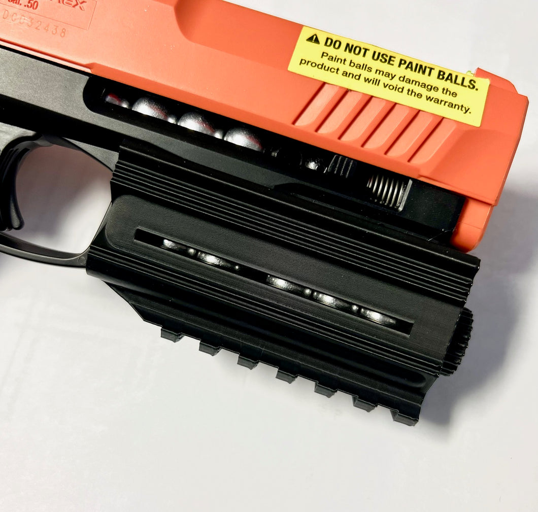 NEW DESIGN P2P HDP50 GEN2/GEN1  .50CAL SPEED LOADER QUICK CHARGER MAGAZINE W/ PICATINNY RAIL!