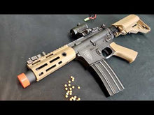 Load and play video in Gallery viewer, NEW Elite Force M4 CQBX W/Built-In EYE Trace and Smart Mosfet - BLK/FDE Airsoft AEG Rifle!
