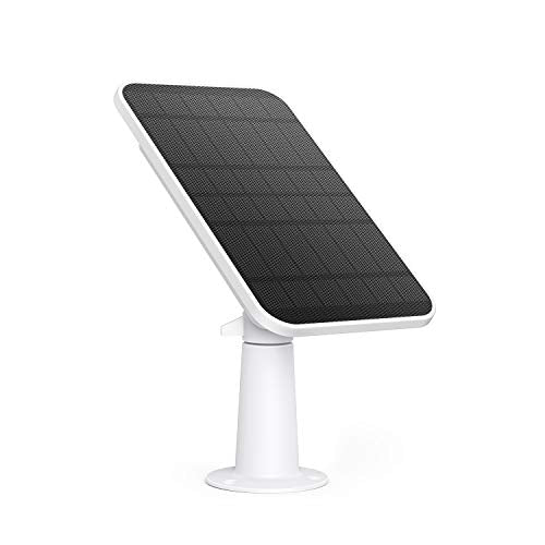eufy Security Certified eufyCam Solar Panel, Compatible with eufyCam, Continuous Power Supply, 2.6W Solar Panel, IP65 Weatherproof (White)