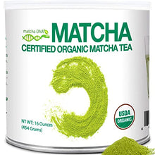 Load image into Gallery viewer, MATCHA DNA Certified Organic Matcha Green Tea Powder (16 oz TIN CAN)
