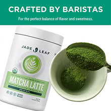 Load image into Gallery viewer, Jade Leaf Matcha Organic Cafe Style Sweetened Matcha Latte Premium Barista Crafted Mix - Sweet Matcha Green Tea Powder - Authentic Japanese Origin (1.1 Pound Tin)
