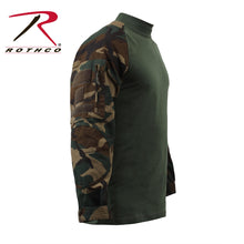 Load image into Gallery viewer, ROTHCO MILITARY COMBAT SHIRT - WOODLAND CAMO (M)

