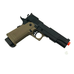 JAG Arms GM5 Black slide with Tan frame Gas Blow Back Pistol